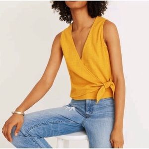 Madewell | Wrap-Tie Tank Top in Tungsten Glow